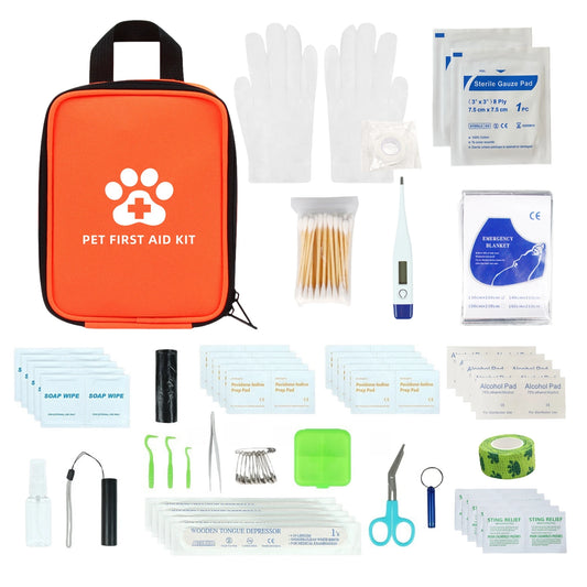 Compact Pet First Aid Kit – Outdoor Medical Pack for Dogs & Cats