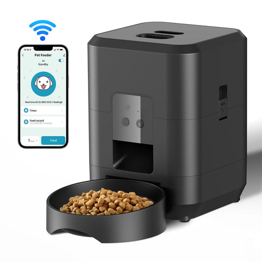 Smart Automatic Pet Feeder – Timed Slow-Feed Cat & Dog Food Dispenser
