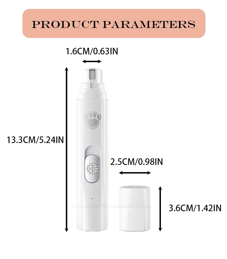 Rechargeable Electric Pet Nail Grinder