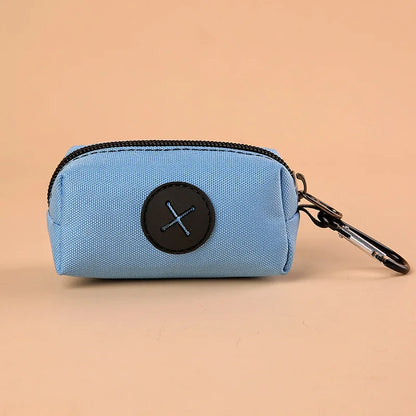 Canvas Dog Poop Bag Holder with Carabiner – Outdoor Pet Waste Dispenser