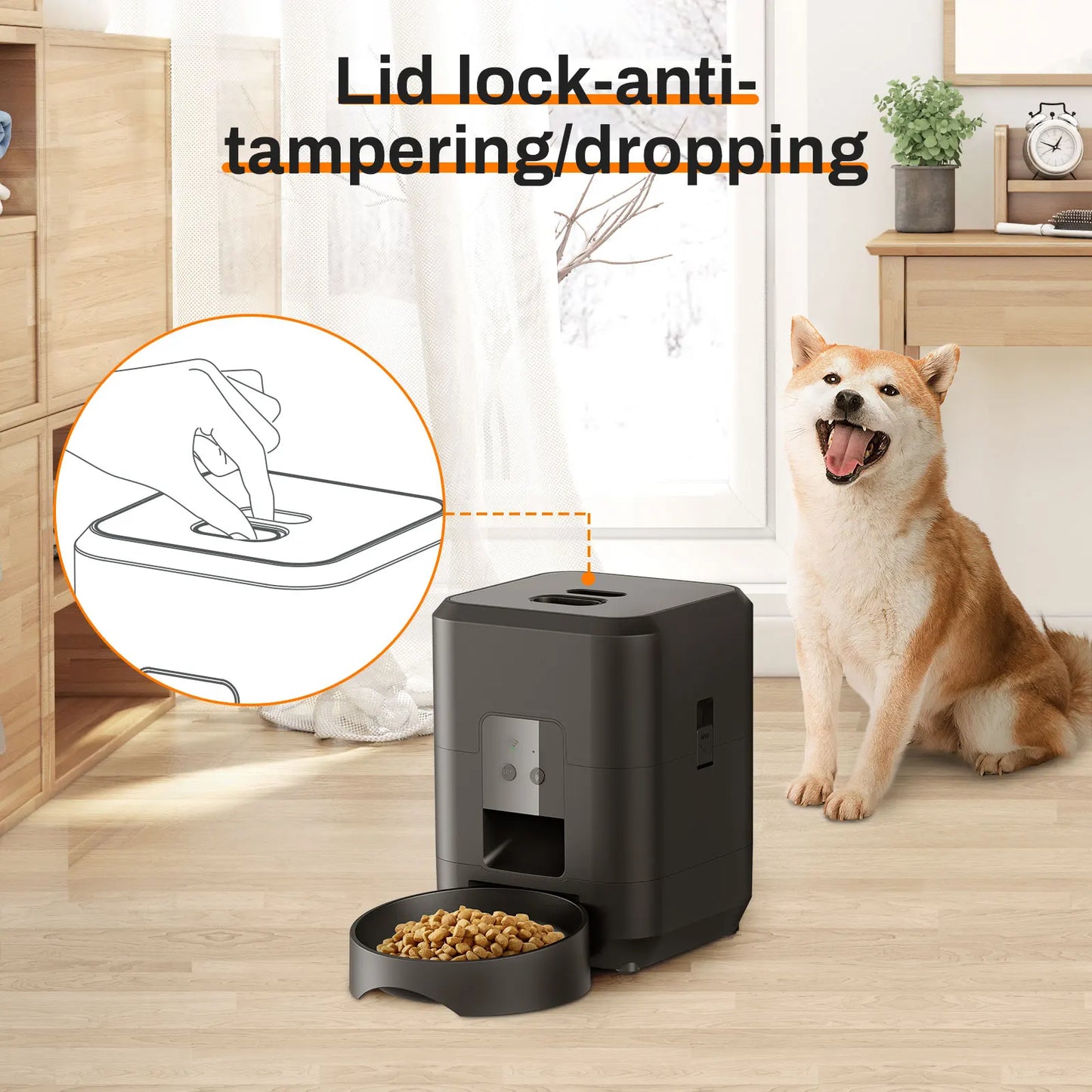 Smart Automatic Pet Feeder – Timed Slow-Feed Cat & Dog Food Dispenser