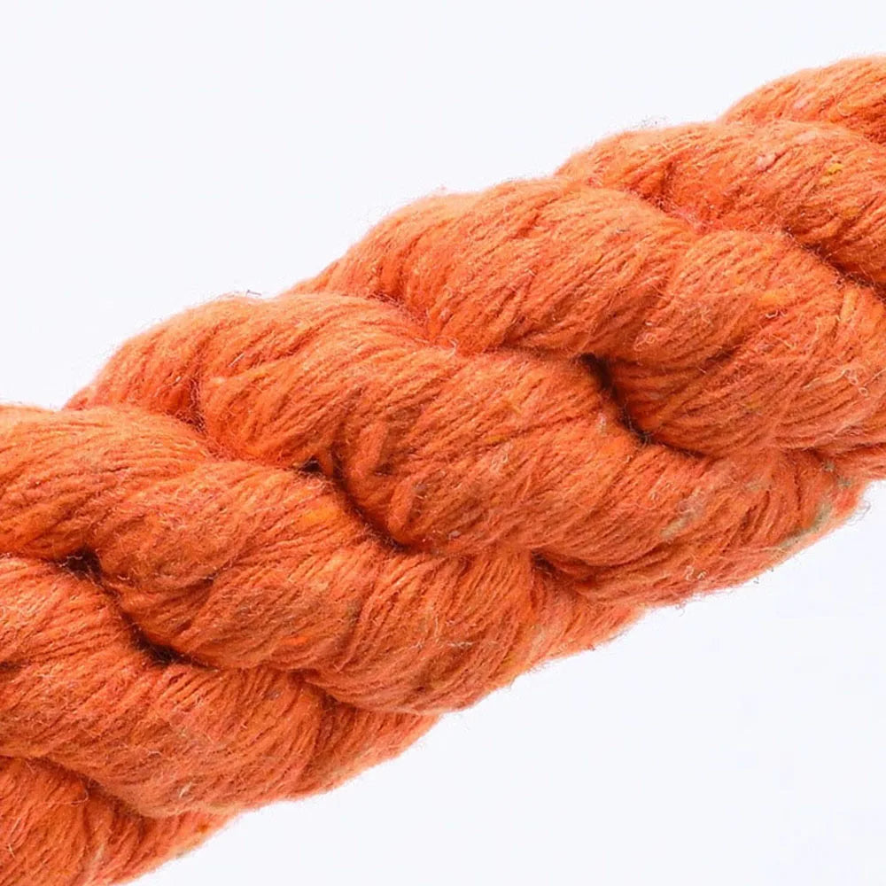 Durable Carrot Rope Chew Toy – Cotton Molar Cleaner for Puppies & Dogs