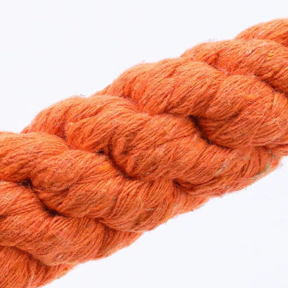 Durable Carrot Rope Chew Toy – Cotton Molar Cleaner for Puppies & Dogs